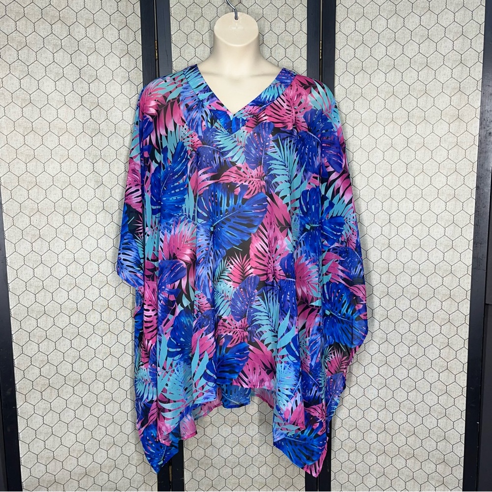 Swim 365 Palm Print Cover Up